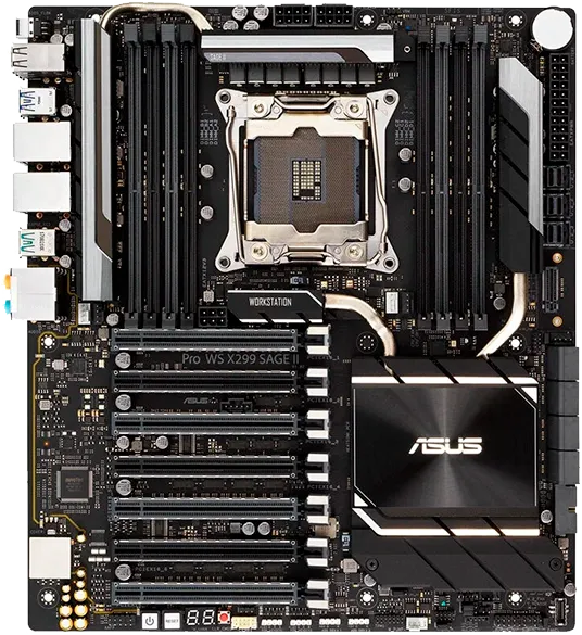 материнской платы Asus Pro WS X299 Sage II