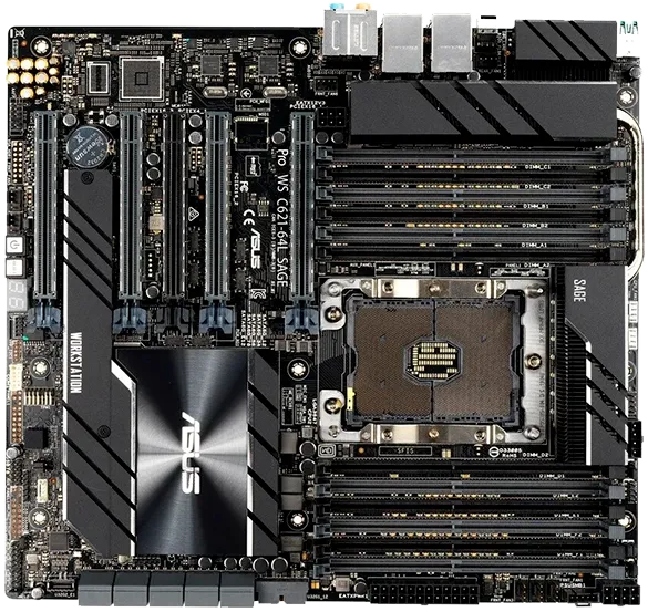 материнской платы Asus Pro WS C621-64L Sage